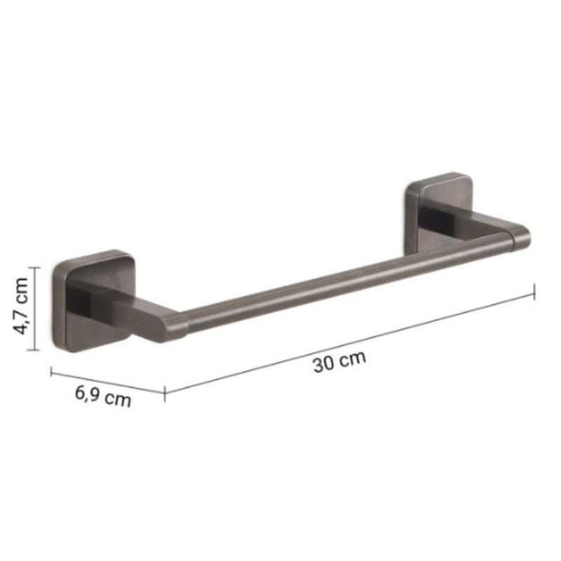 Toallero Tonga Gun Metal 30 cm 30x6,9x4,7 cm