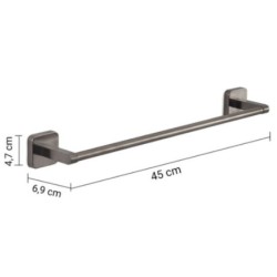 TONGA TOALLERO 45 CM GUN METAL