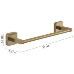 TONGA TOALLERO 30 CM ORO MATE