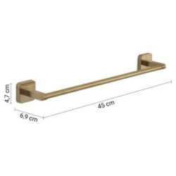 TONGA TOALLERO 45 CM ORO MATE