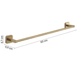 TONGA TOALLERO 60 CM ORO MATE
