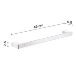 PIRENEI TOALLERO 45 CM CROMO BRILLO
