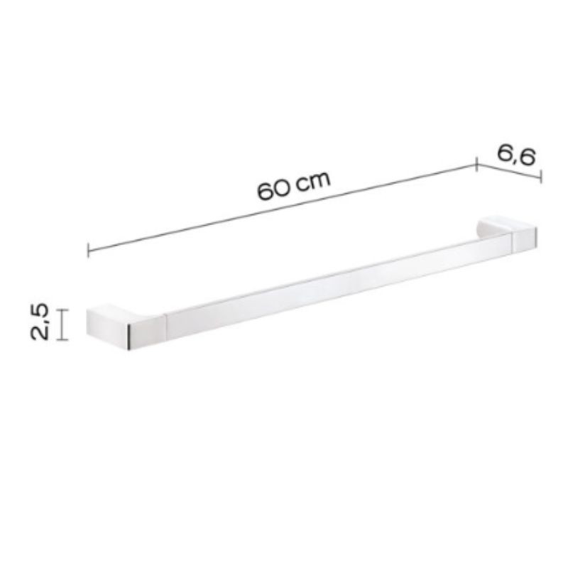 Portatoallas cromado 60 cm Pirenei | Ferrolan