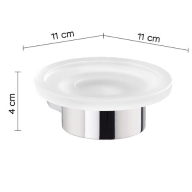 Jabonera de pared cromada Pirenei | Ferrolan