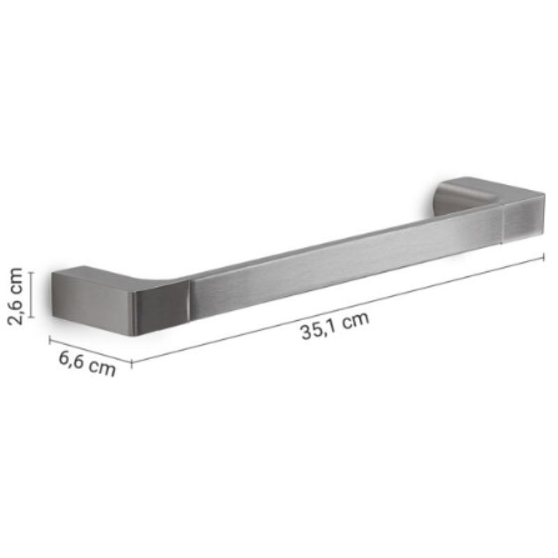 Portatoallas cromo cepillado 35 cm Pirenei | Ferrolan