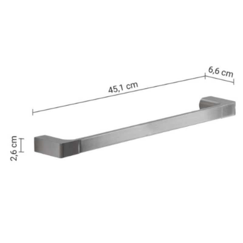 Portatoallas cromo cepillado 45 cm Pirenei | Ferrolan