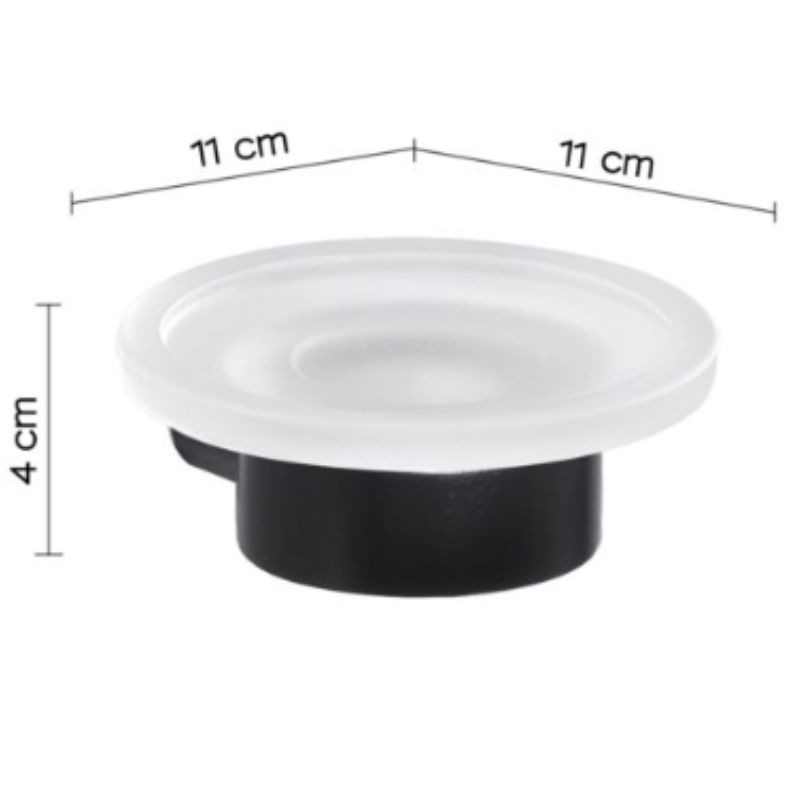 Jabonera de pared negro mate Pirenei | Ferrolan