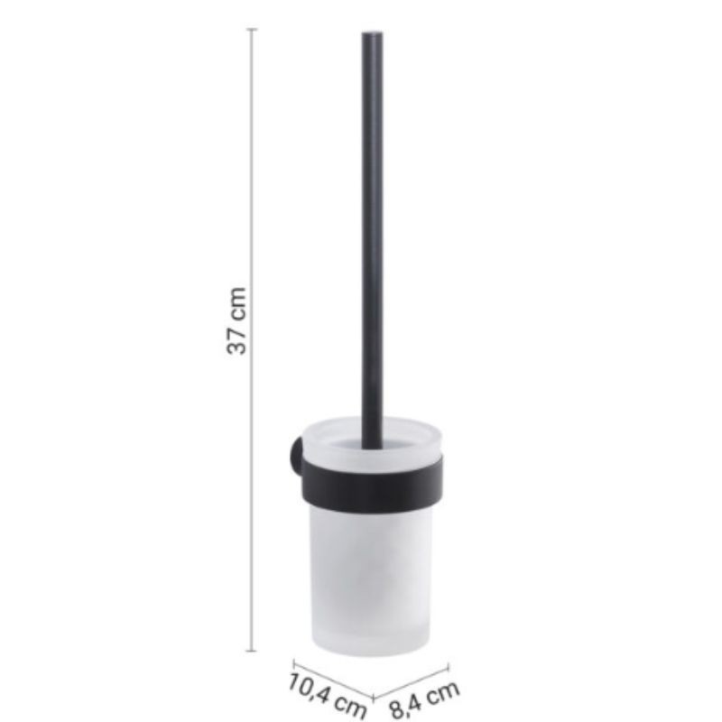 Escobillero negro mate de pared Pirenei | Ferrolan
