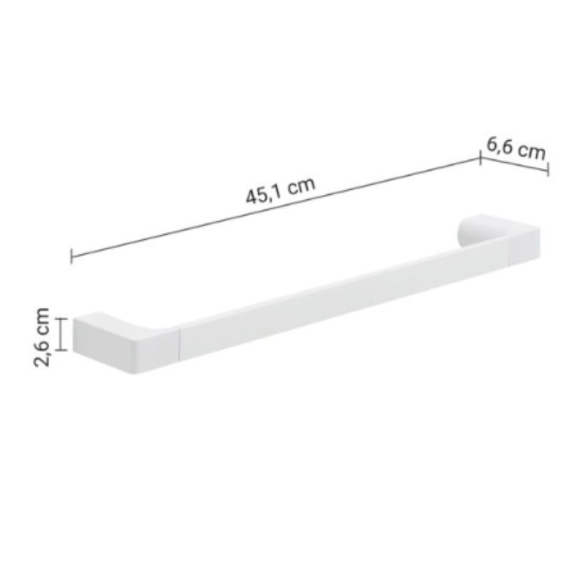 Portatoallas blanco 45 cm Pirenei | Ferrolan