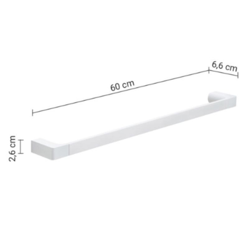 Portatoallas blanco 60 cm Pirenei | Ferrolan