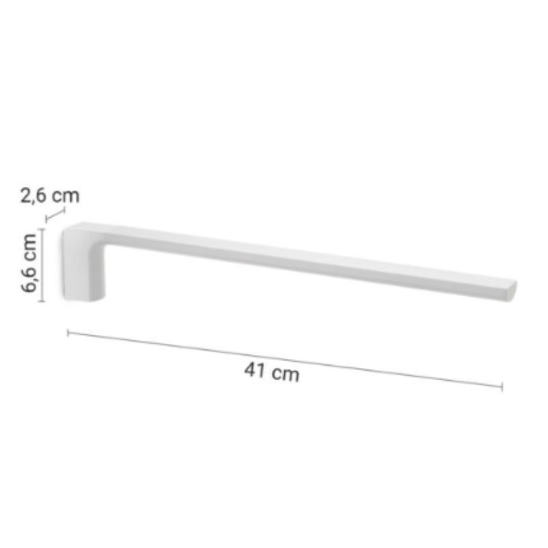 Toallero fijo blanco Pirenei 26 cm | Ferrolan