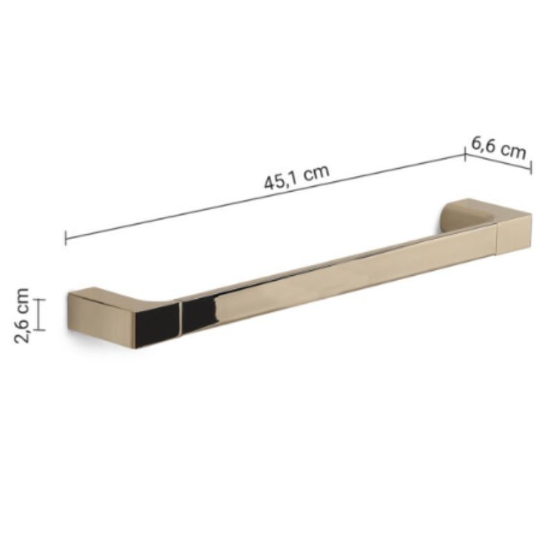 Portatoallas oro brillo 45 cm Pirenei | Ferrolan