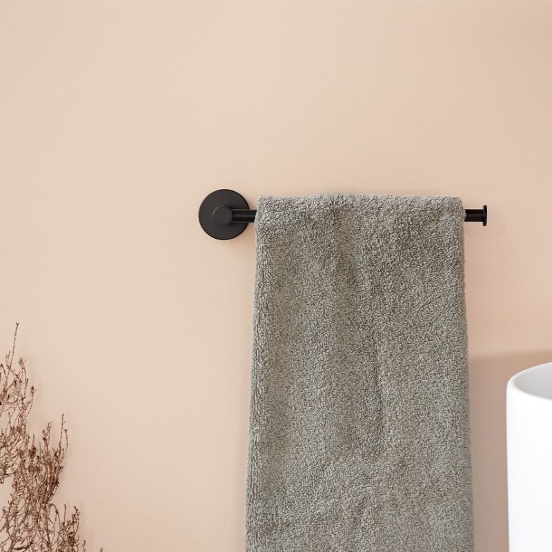 Toallero barra 20 cm Negro mate – Serie modular