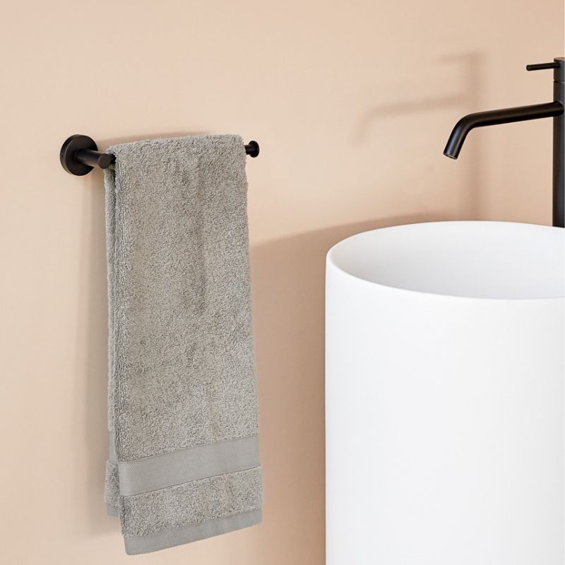 Toallero barra 20 cm Negro mate – Serie modular