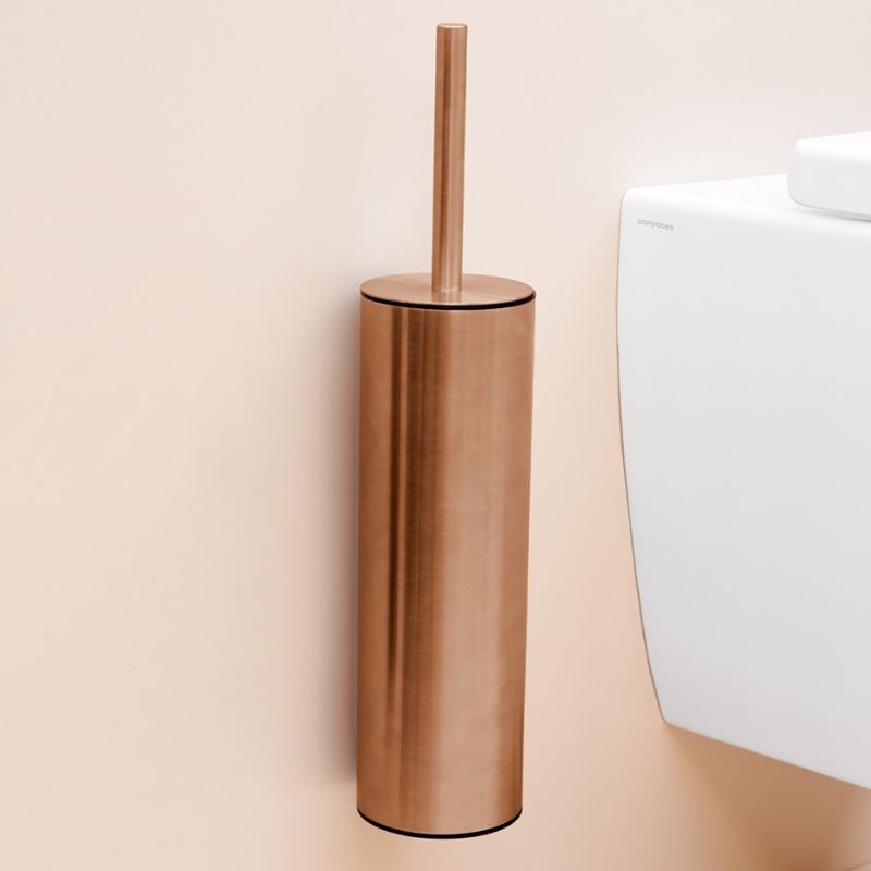 Escobillero Oro rosa cepillado – Serie modular