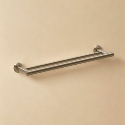 ARCHITECT S+ TOALLERO DOBLE 45 CM INOX CEPILLADO