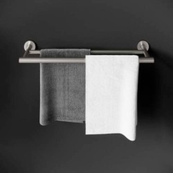 ARCHITECT S+ TOALLERO DOBLE 45 CM INOX CEPILLADO