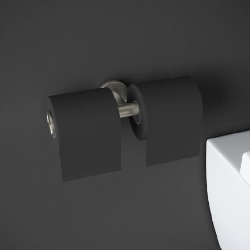 Portarrollos doble Inox cepillado Architec S+ – Cosmic