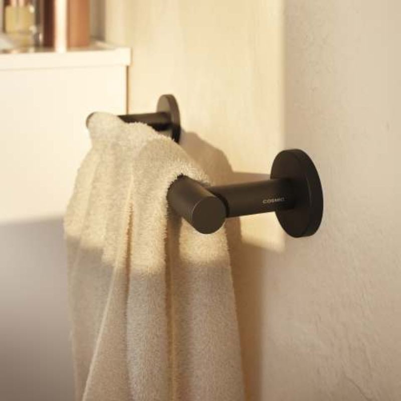Toallero recto 590 mm negro mate Architec S+ – Cosmic