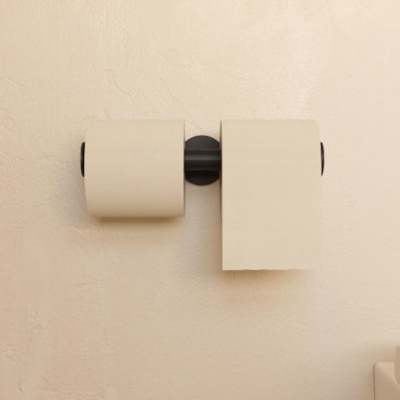 Portarrollos doble Negro mate Architec S+ – Cosmic
