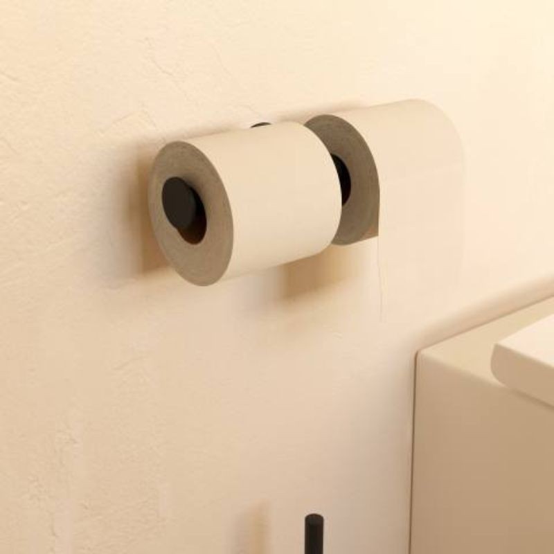 Portarrollos doble Negro mate Architec S+ – Cosmic