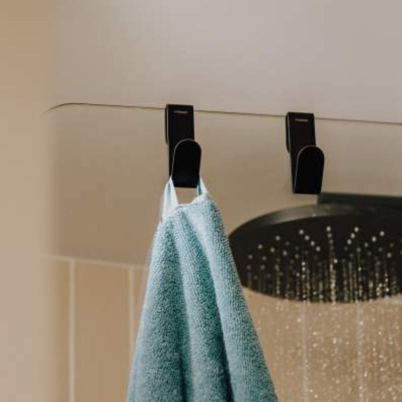 Colgador cuadrado Negro mate Architec S+ – Cosmic