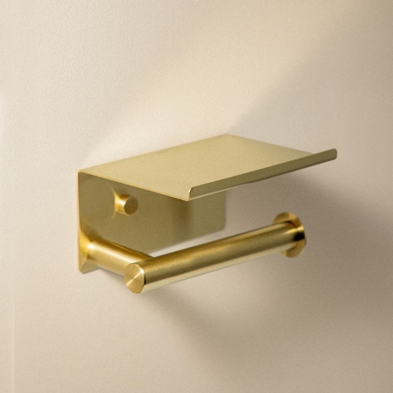 ARCHITECT S+ PORTAROLLOS CON TAPA ORO CEPILLADO