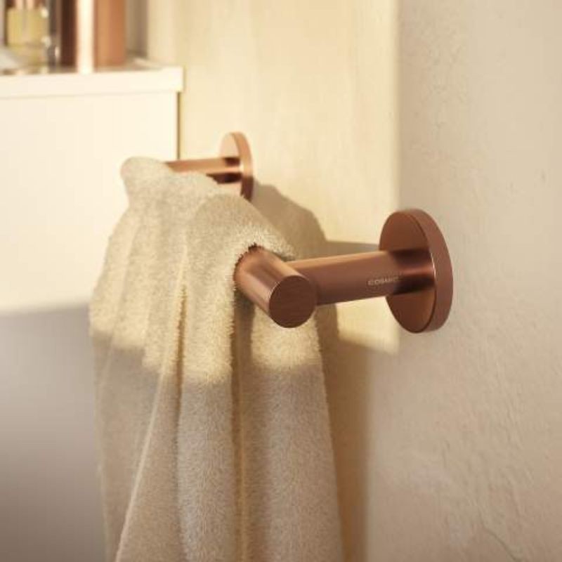 Toallero recto 455 mm cobre cepillado Architec S+ – Cosmic