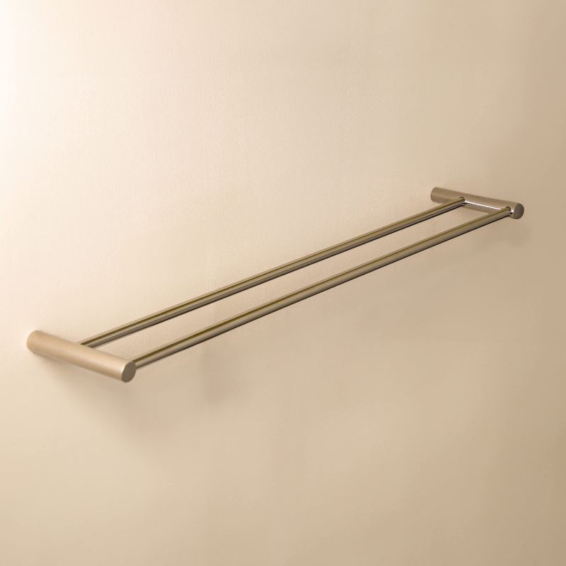 LOGIC TOALLERO DOBLE 60 CM INOX CEPILLADO