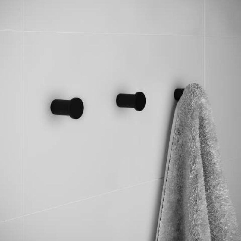 Colgador de pared negro mate Logic - Ferrolan