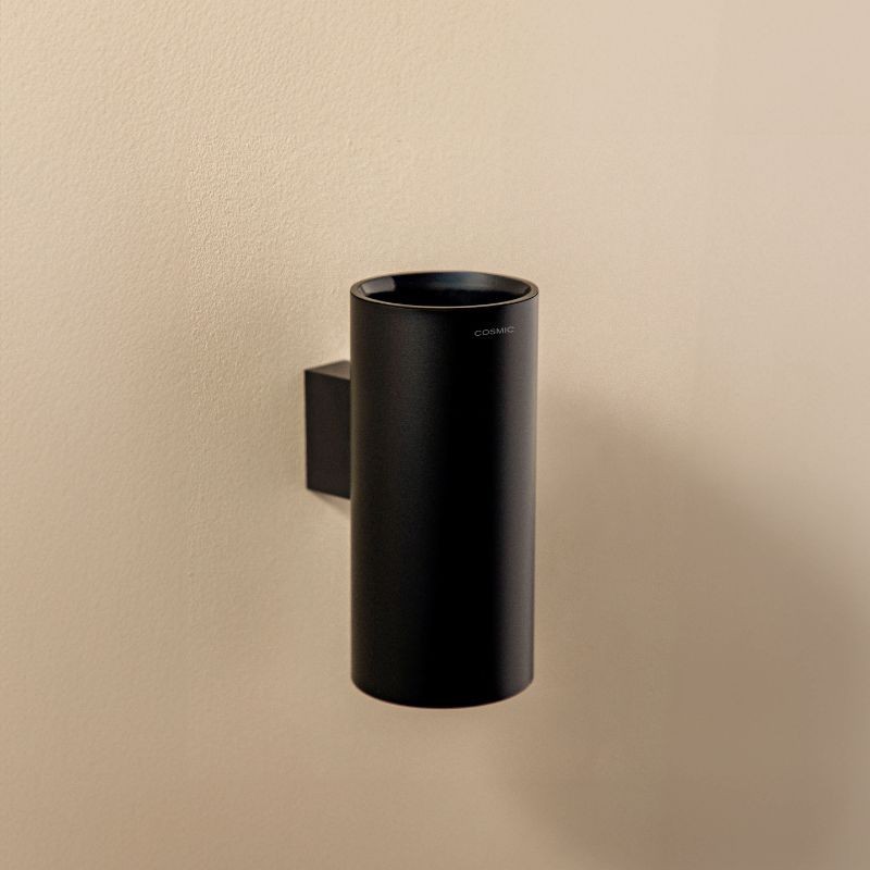 LOGIC PORTACEPILLOS PARED NEGRO MATE