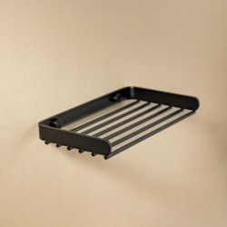 LOGIC JABONERA RECTANGULAR NEGRO MATE