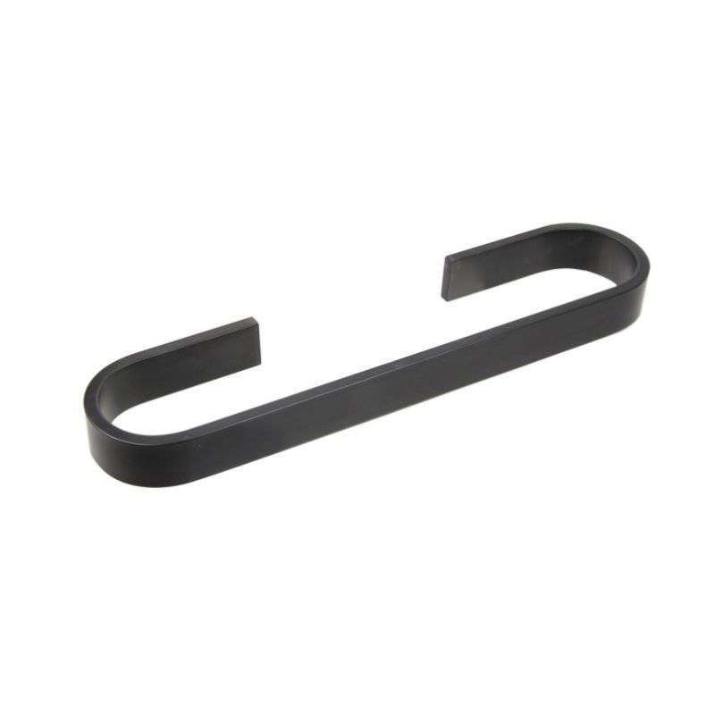 MATERIA TOALLERO 32 CM NEGRO MATE