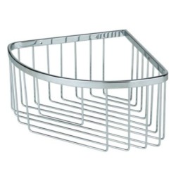 Jabonera rinconera acero inoxidable cromo 220x220x120 mm para baño