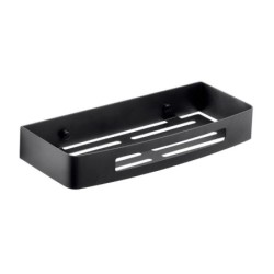 NERVA JABONERA RECTANGULAR NEGRO MATE