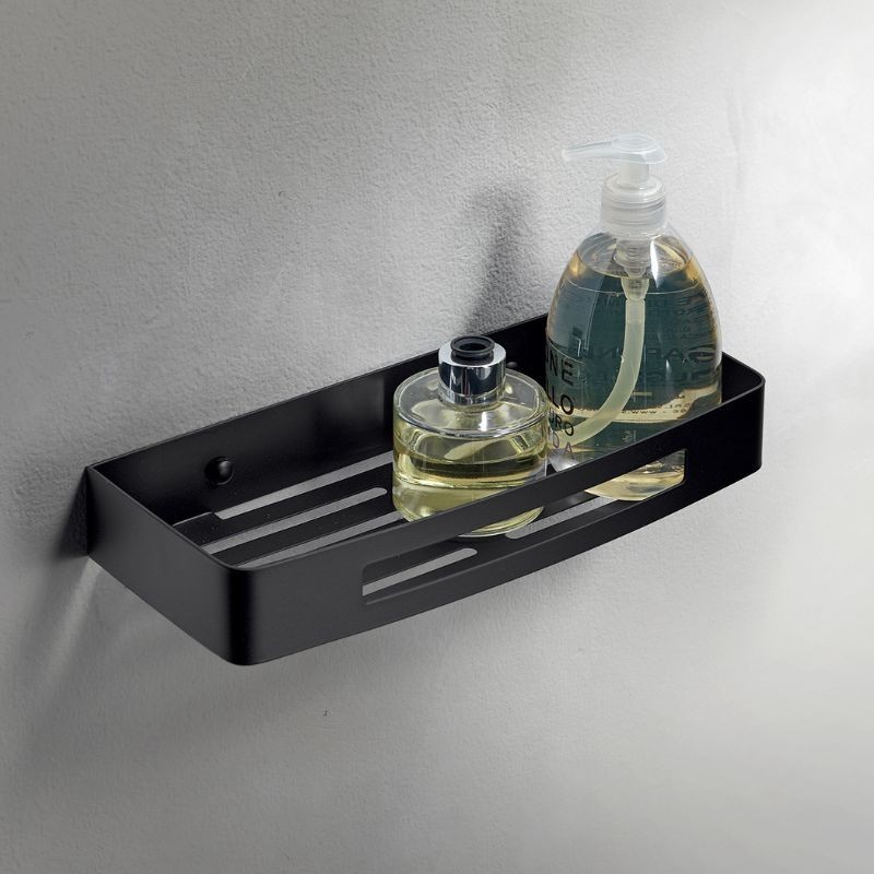 Nerva jabonera de ducha rectangular para ducha negro mate 300X45X128 MM