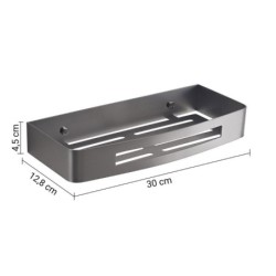 NERVA JABONERA RECTANGULAR GUN METAL