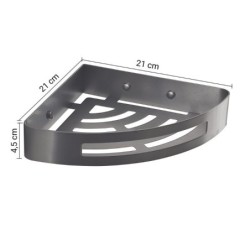 NERVA JABONERA ANGULAR VARILLA GUN METAL