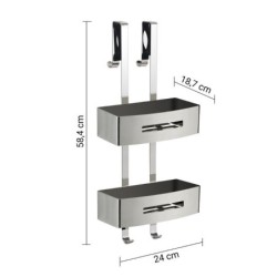 NERVA JABONERA COLGAR INOX BRILLO