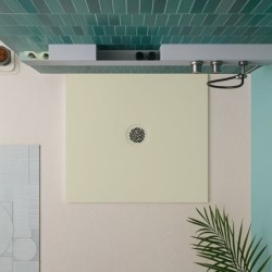 PLATO DUCHA NEO KROMAT LISO BEIGE 80X80