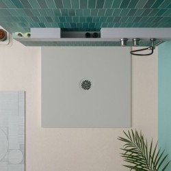 PLATO DUCHA NEO KROMAT LISO CEMENT 80X80