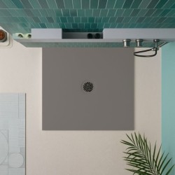 PLATO DUCHA NEO KROMAT LISO IRON 80X80