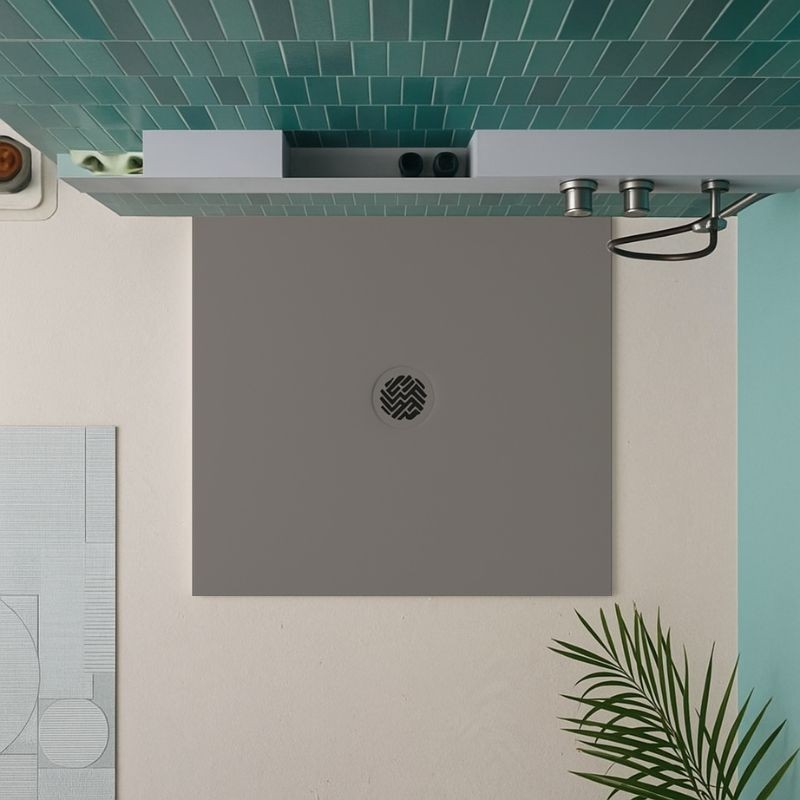 PLATO DUCHA NEO KROMAT LISO IRON 100X100