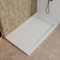 PLATO DUCHA LINE X KROMAT PIZARRA BLANCO 140X70
