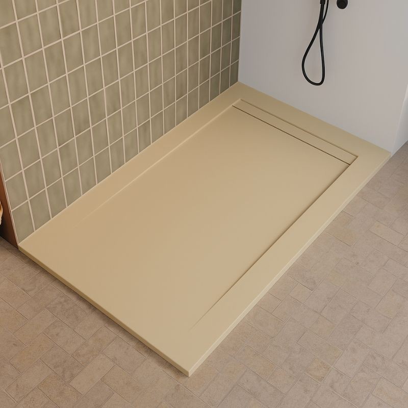 PLATO DUCHA LINE X KROMAT LISO BEIGE 100X80