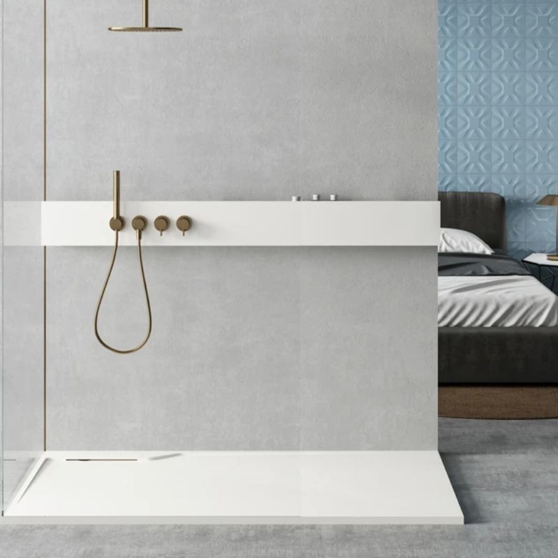 PLATO DUCHA TWINS YR KROMAT BLANCO 100X80