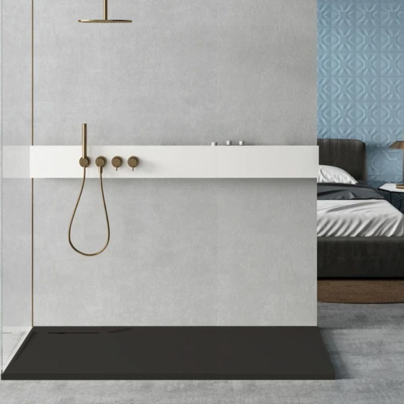 PLATO DUCHA TWINS YR KROMAT GRAPHITE 140X80