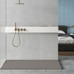 PLATO DUCHA TWINS YR KROMAT IRON 100X90