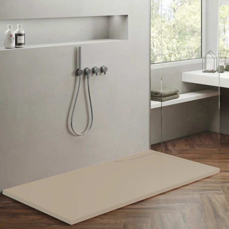 PLATO DUCHA TWINS YL KROMAT BEIGE 100X90