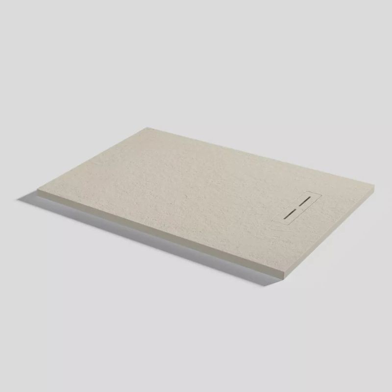 PLATO DUCHA ALMA SLATE CREMA 140X90